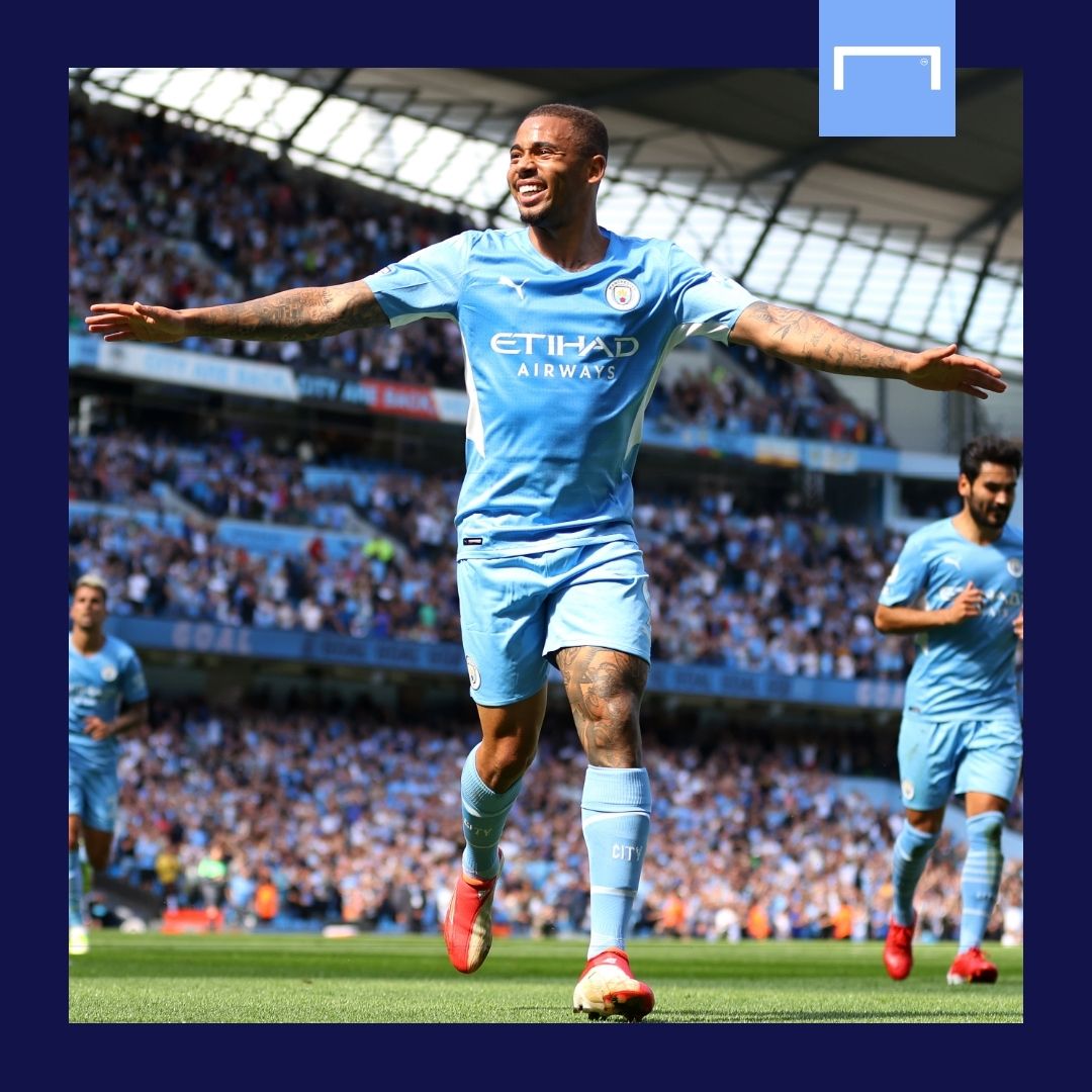 Gabriel Jesus Manchester City Arsenal Premier League 2021-22 GFX