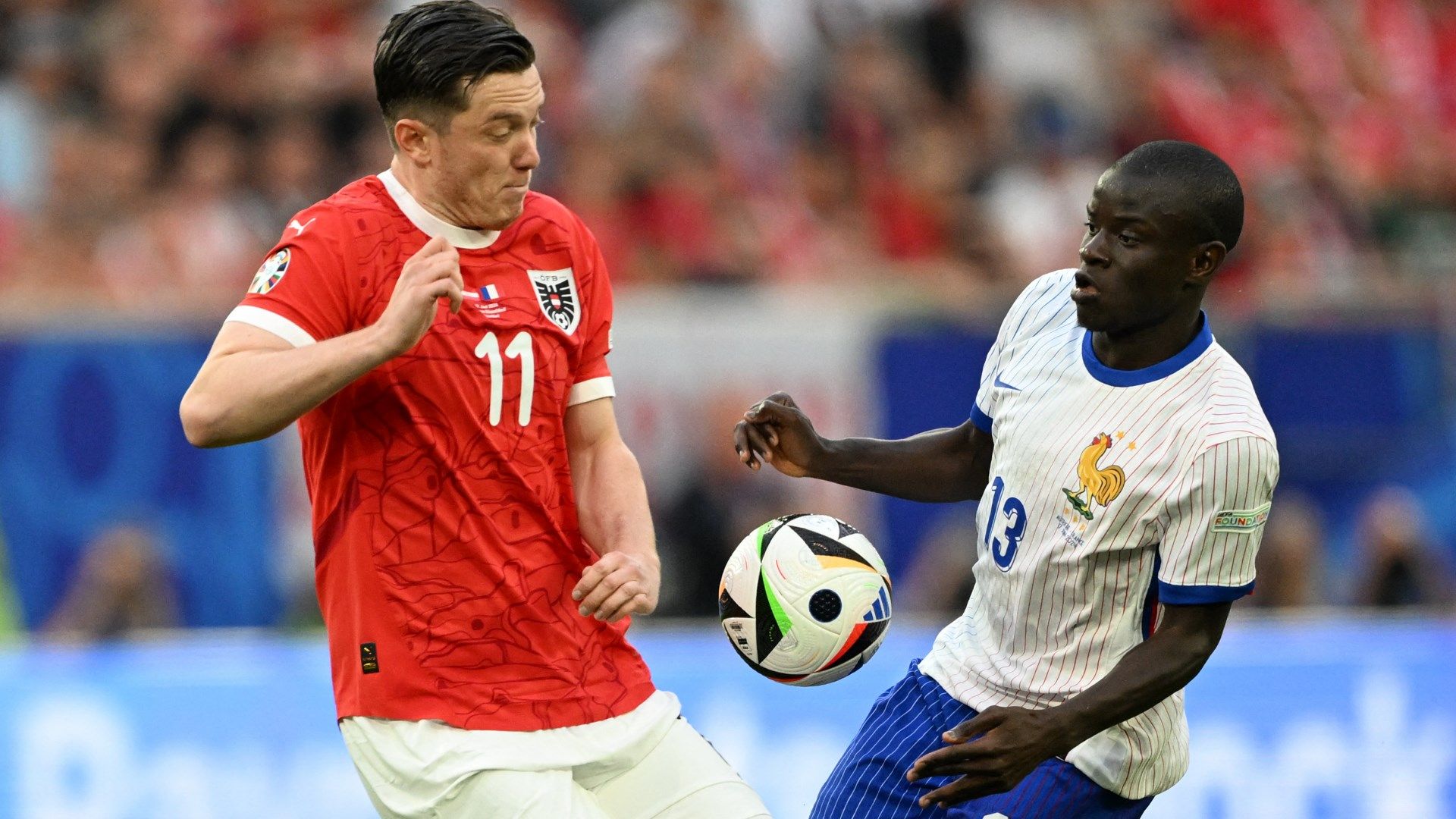 N'Golo Kante France Austria Euro 2024