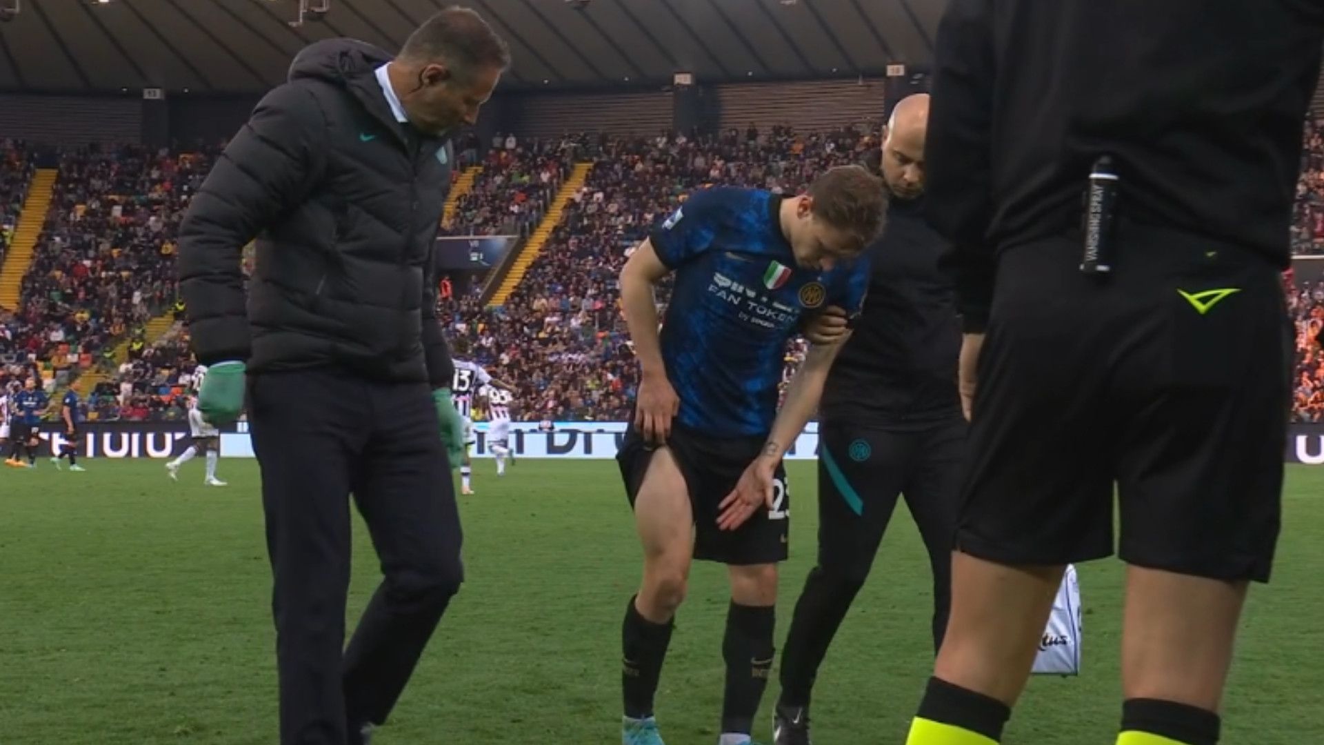 Barella infortunio Udinese Inter