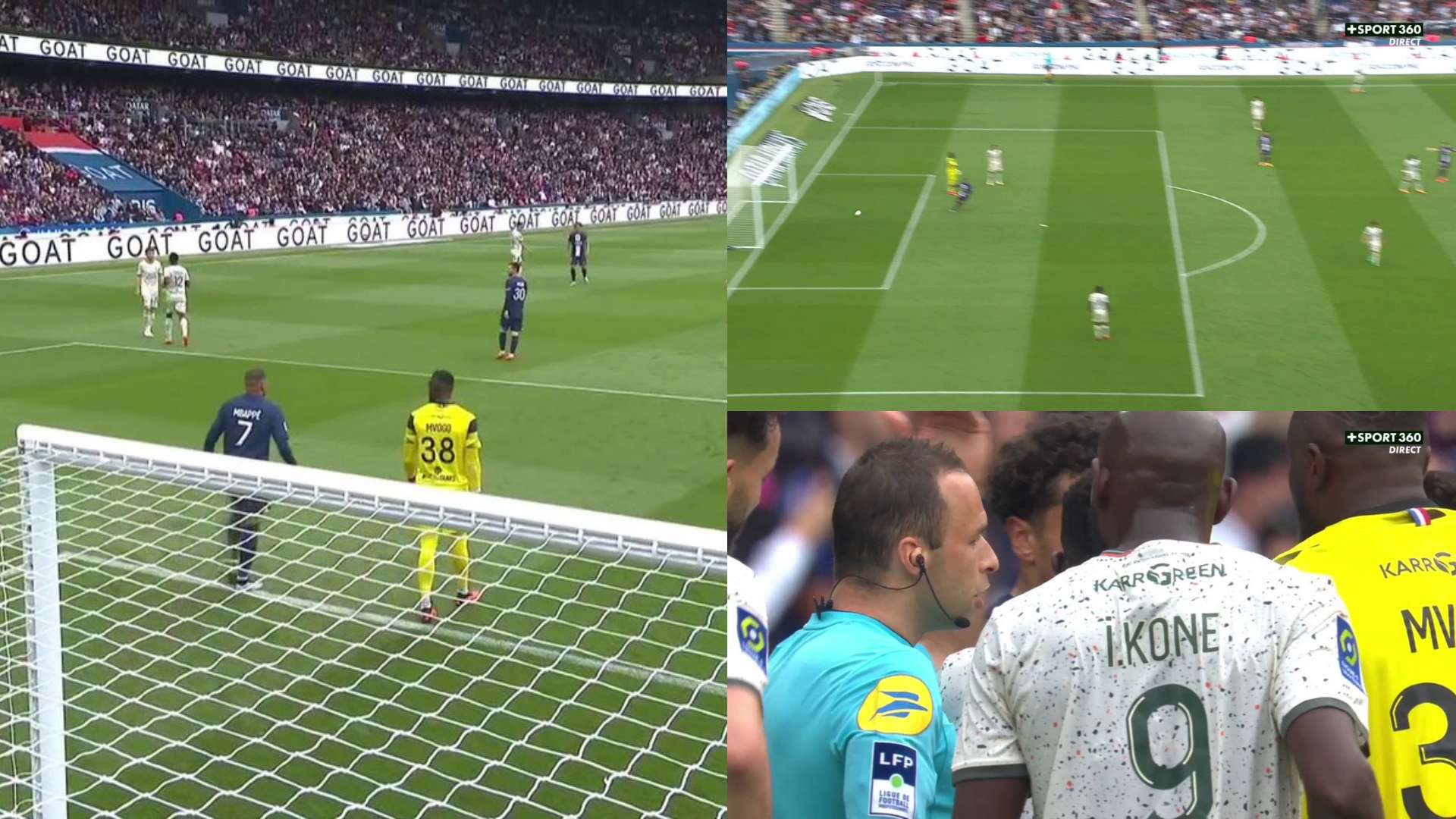 PSG Lorient But Mbappé Erreur Mvogo