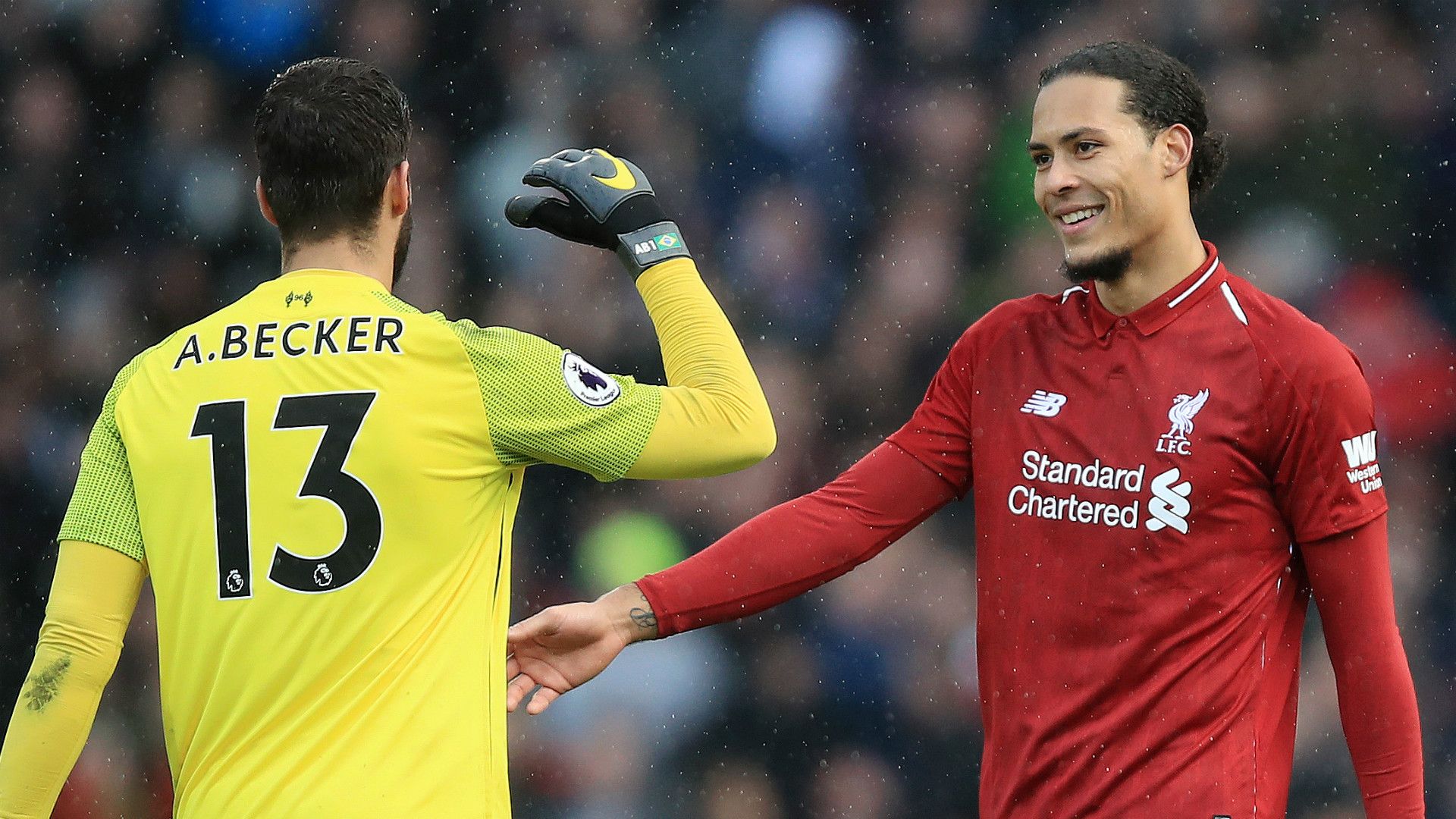 Alisson Virgil van Dijk Liverpool 2018-19