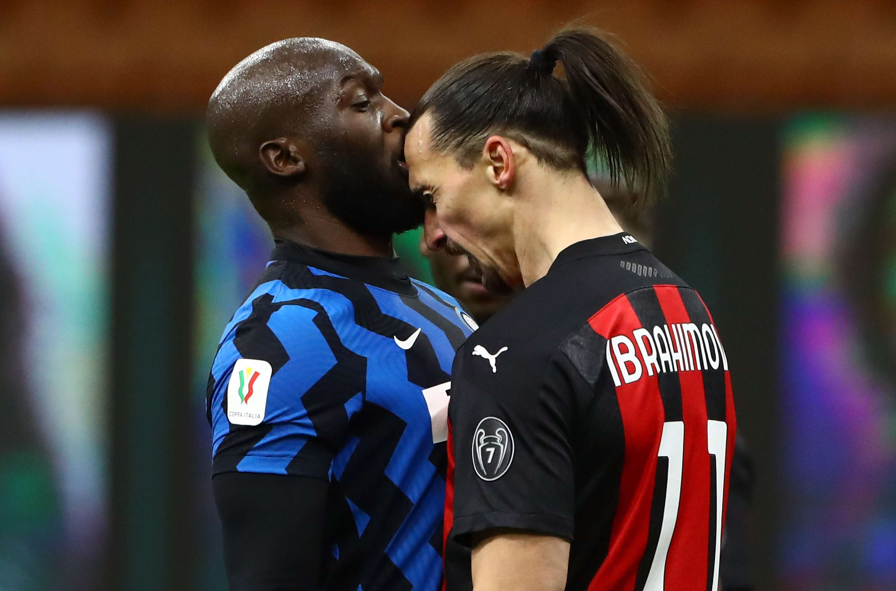 Romelu Lukaku & Zlatan Ibrahimovic. Inter vs AC Milan 01.26.2021