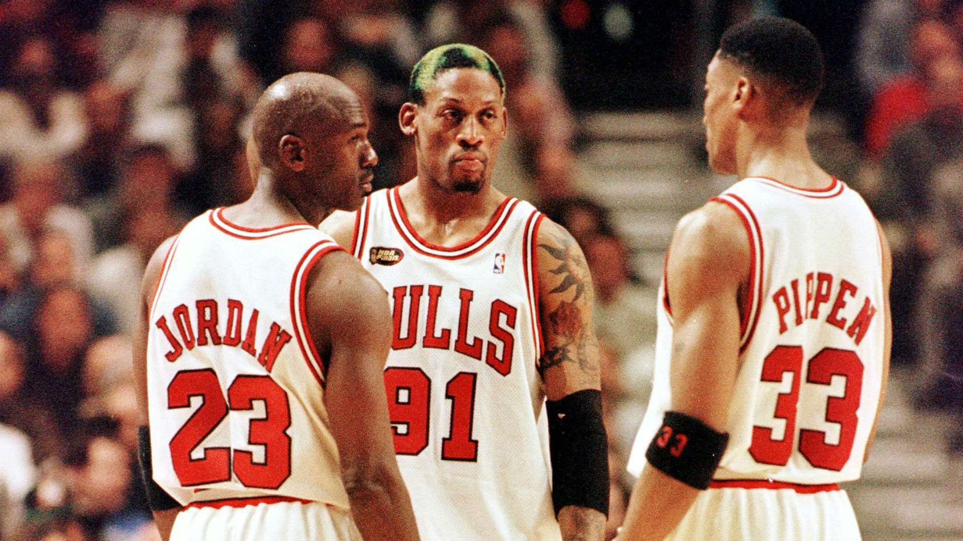 Michael Jordan Dennis Rodman Scottie Pippen Chicago Bulls