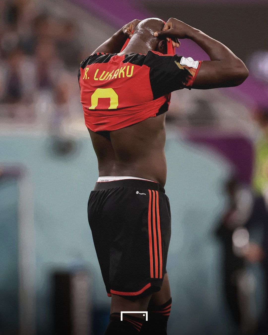Romelu Lukaku shirt Belgium Croatia 2022 World Cup GFX