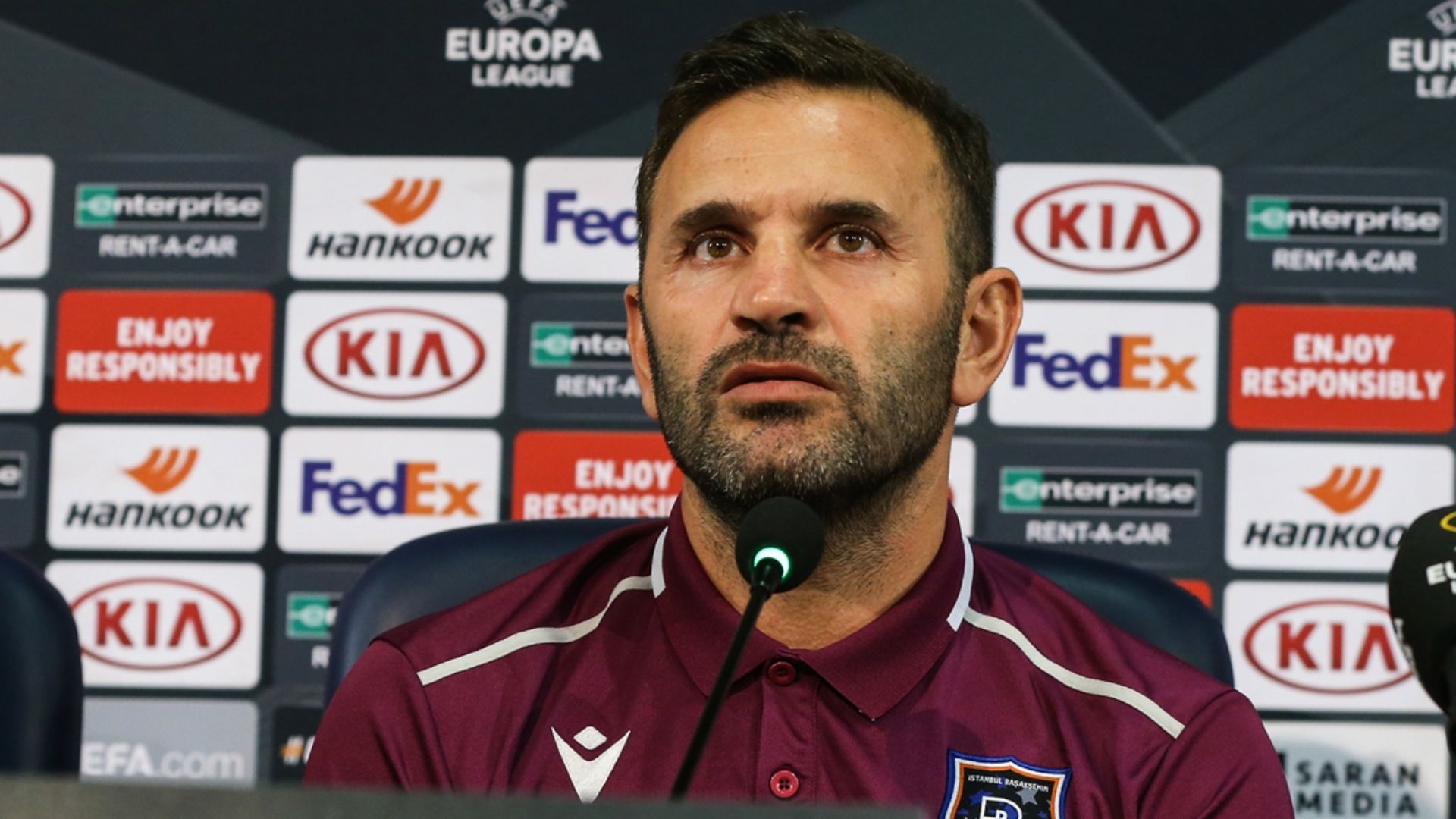 Okan Buruk Basaksehir Europa League Press Conference 10230219