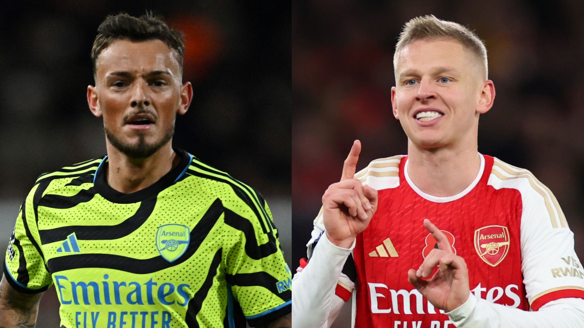 GFX Ben White Oleksandr Zinchenko 2024