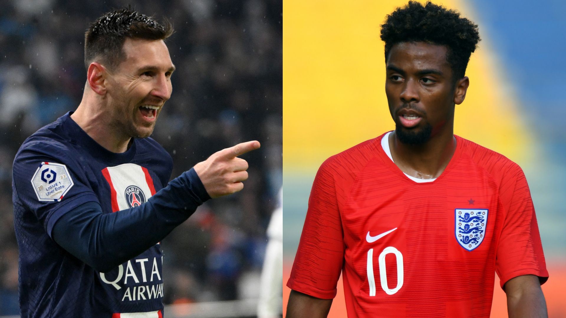 Lionel Messi Angel Gomes