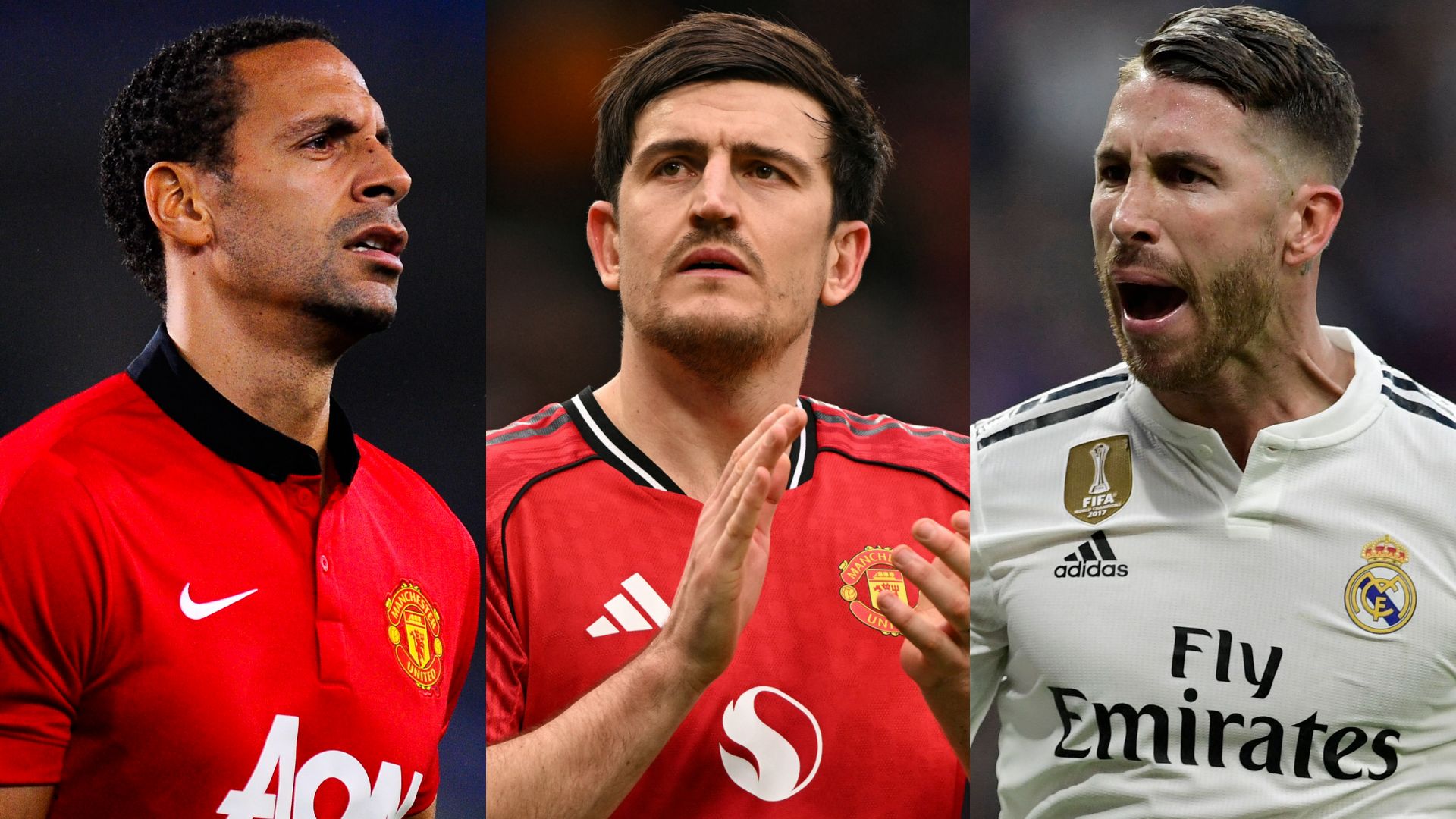 Harry Maguire Sergio Ramos Rio Ferdinand