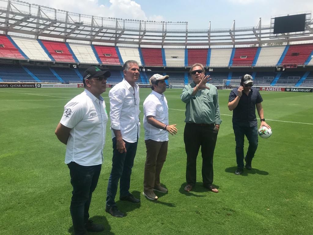 Carlos Queiroz visita el Metropolitano de Barranquilla