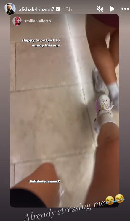 Alisha Lehmann stressing Switzerland 2024