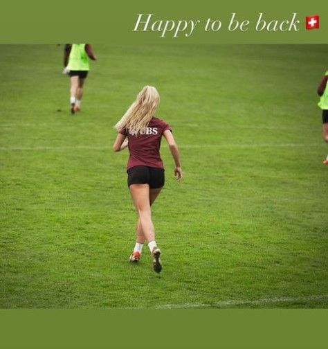 Alisha Lehmann Switzerland happy back 2024