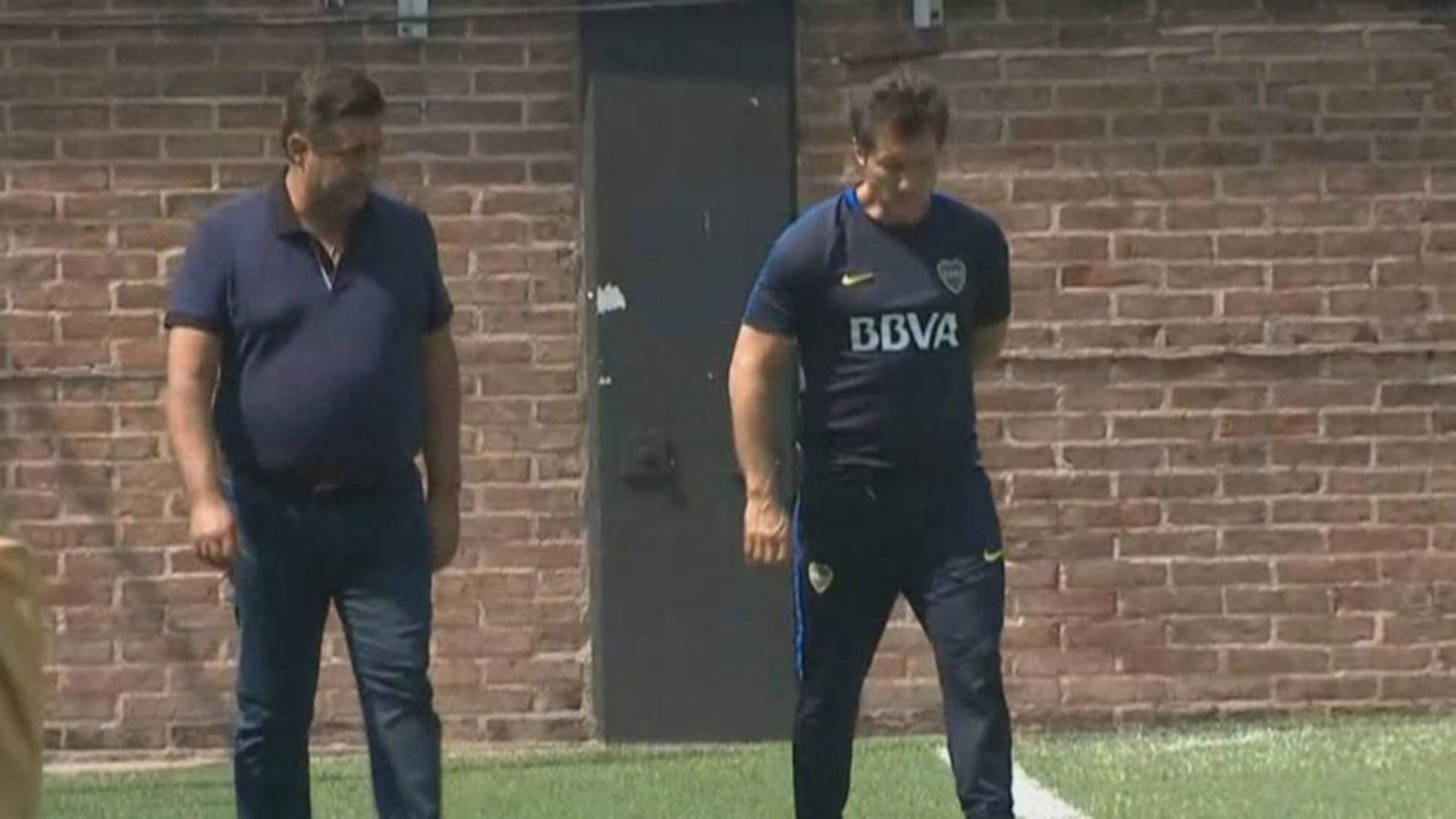 Daniel Angelici Guillermo Barros Schelotto Entrenamiento Boca 20022018