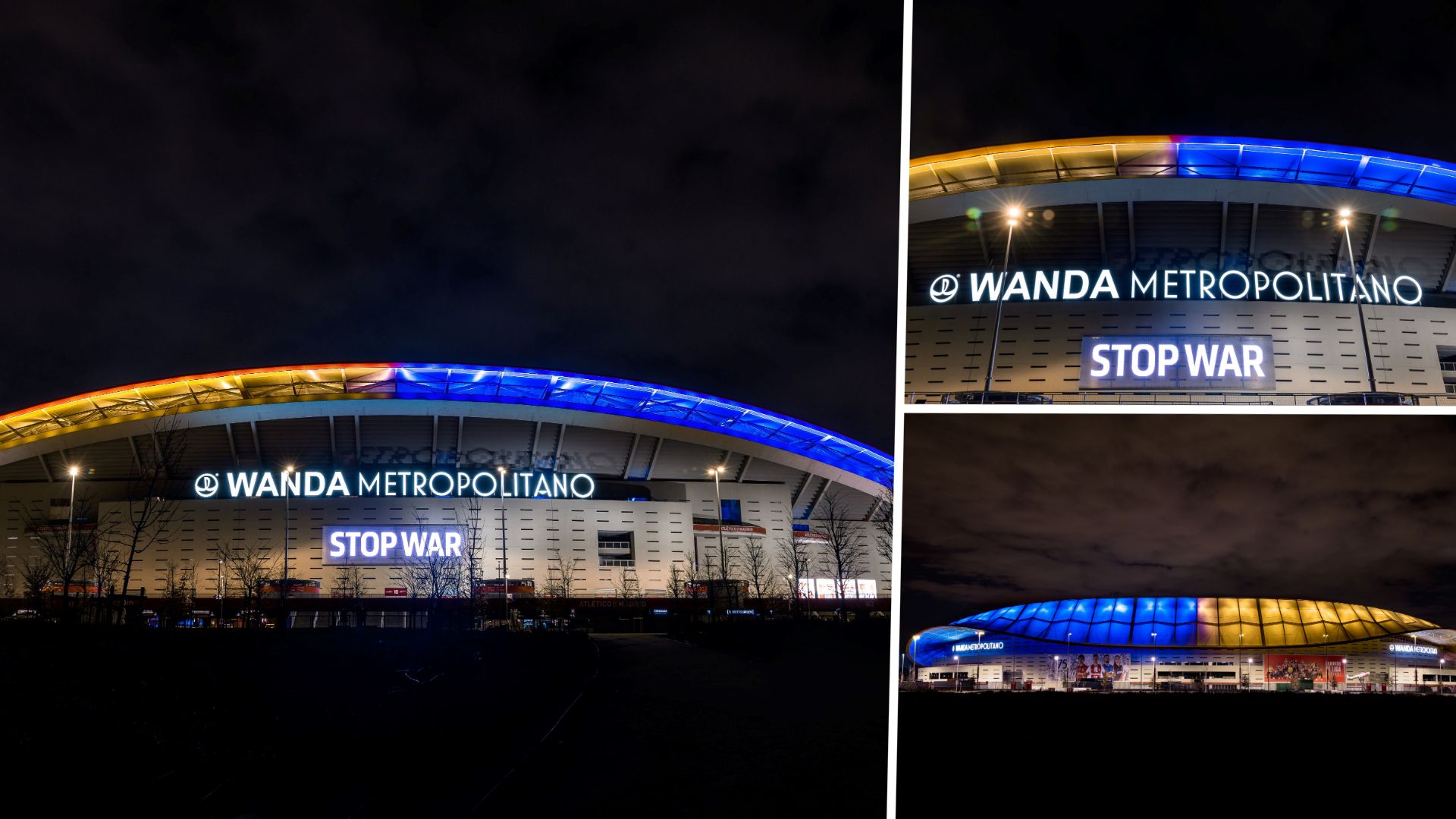 Atlético de Madrid Wanda Metropolitano Ukraine Stop War