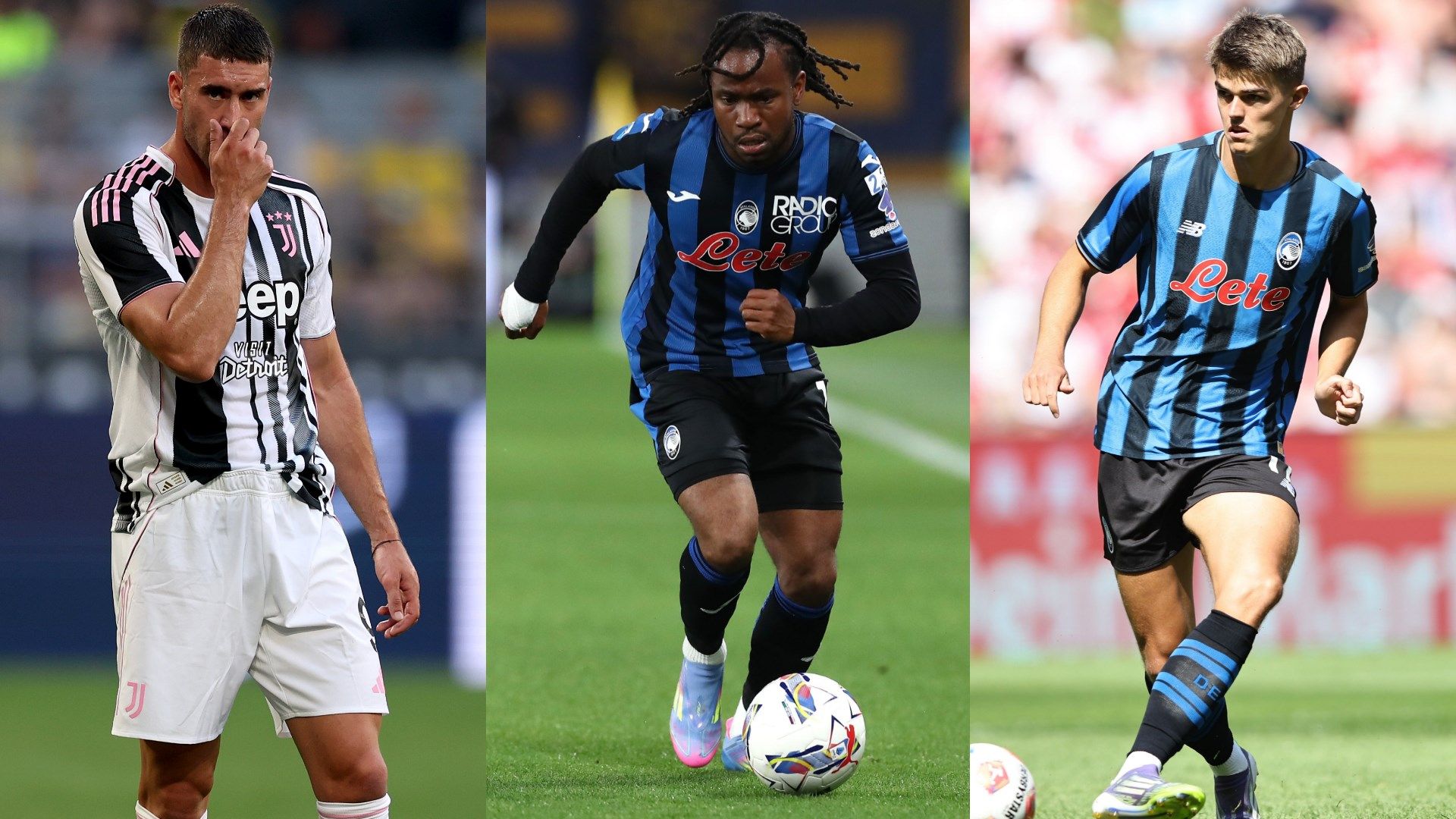 Vlahovic Lookman De Ketelaere Juventus Atalanta