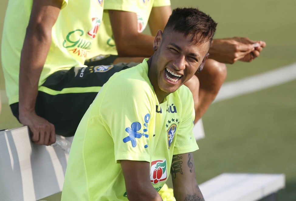 Neymar Brazil training 31082015