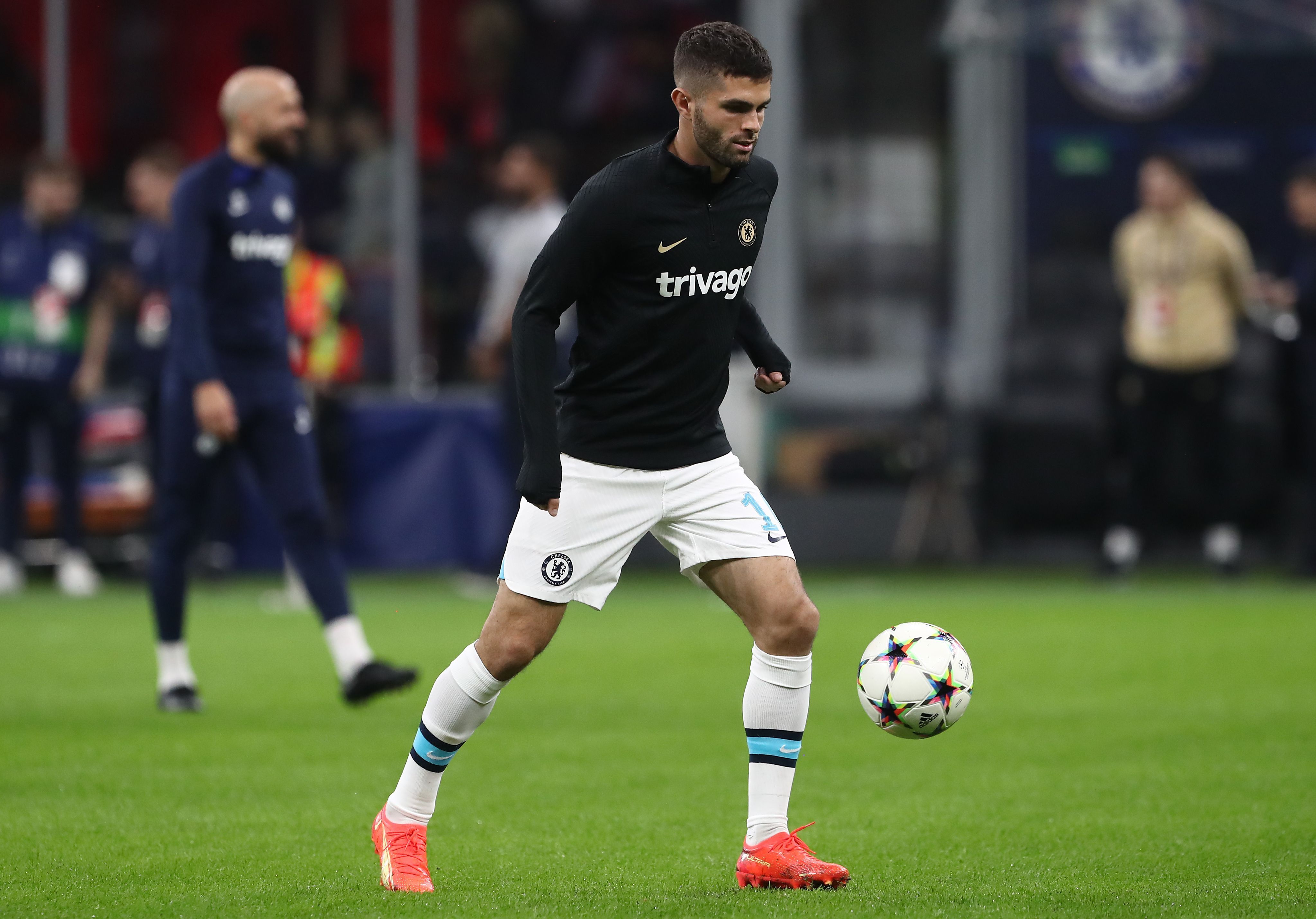 Christian Pulisic warm-up Chelsea