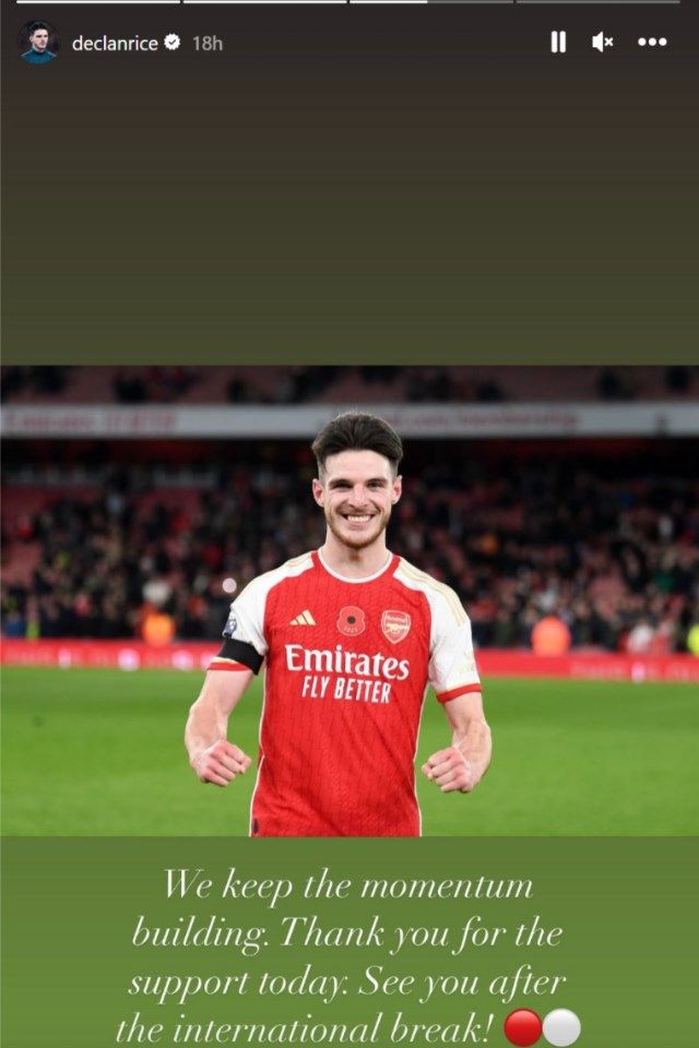 Declan Rice Instagram