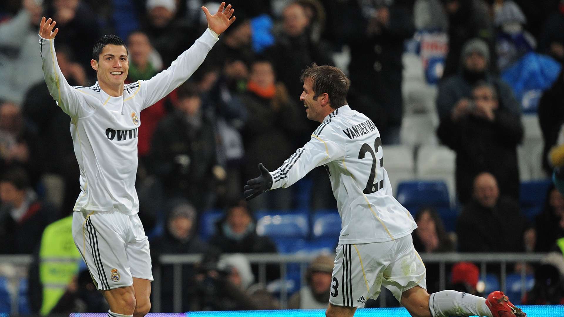 Cristiano Ronaldo Rafael van der Vaart Real Madrid