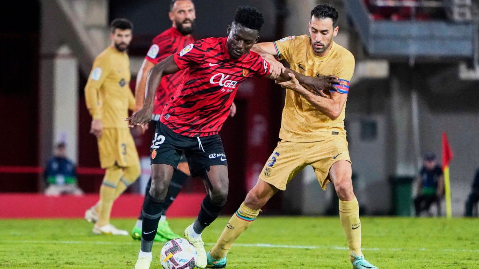 Iddrisu Baba Sergio Busquets Mallorca Barcelona LaLiga