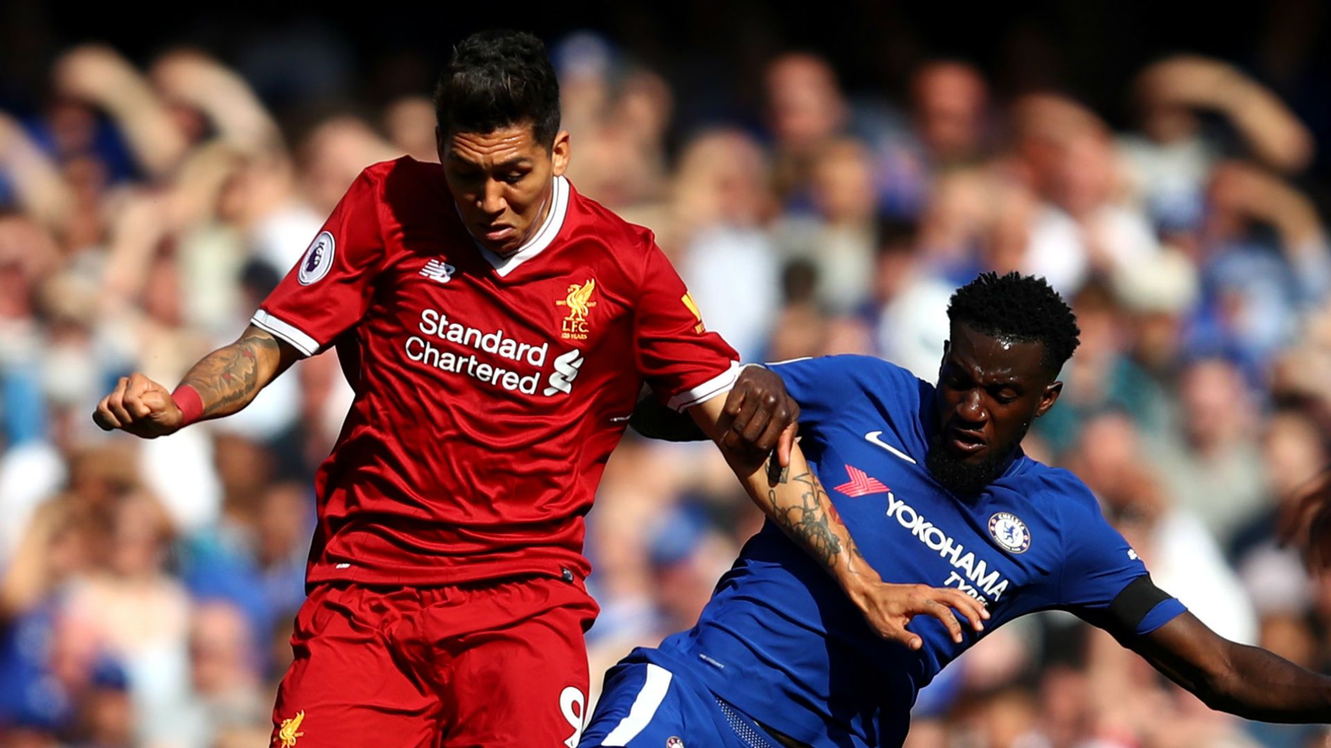 Roberto Firmino Liverpool Antonio Rudiger Chelsea