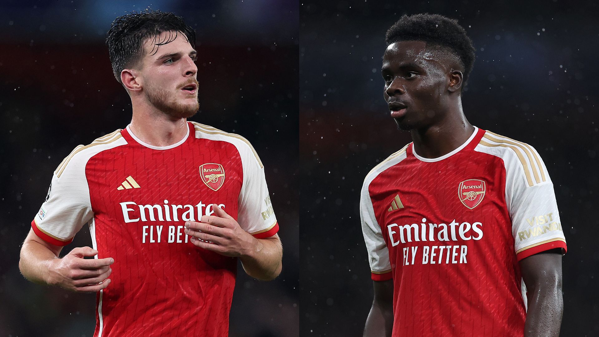 Declan Rice Bukayo Saka split Arsenal 2023-24