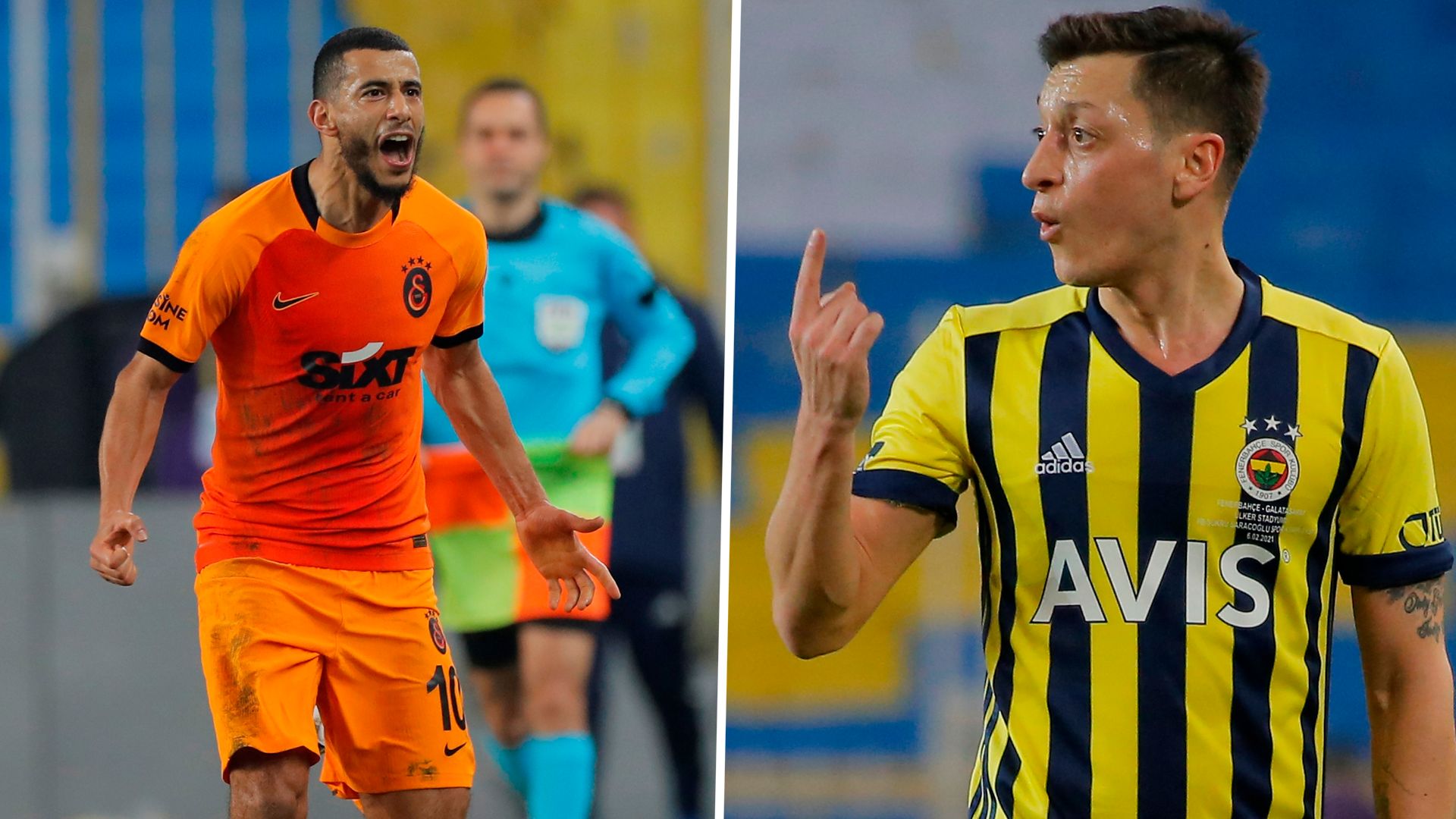 GFX Younes Belhanda Mesut Ozil Galatasaray Fenerbahce 2021