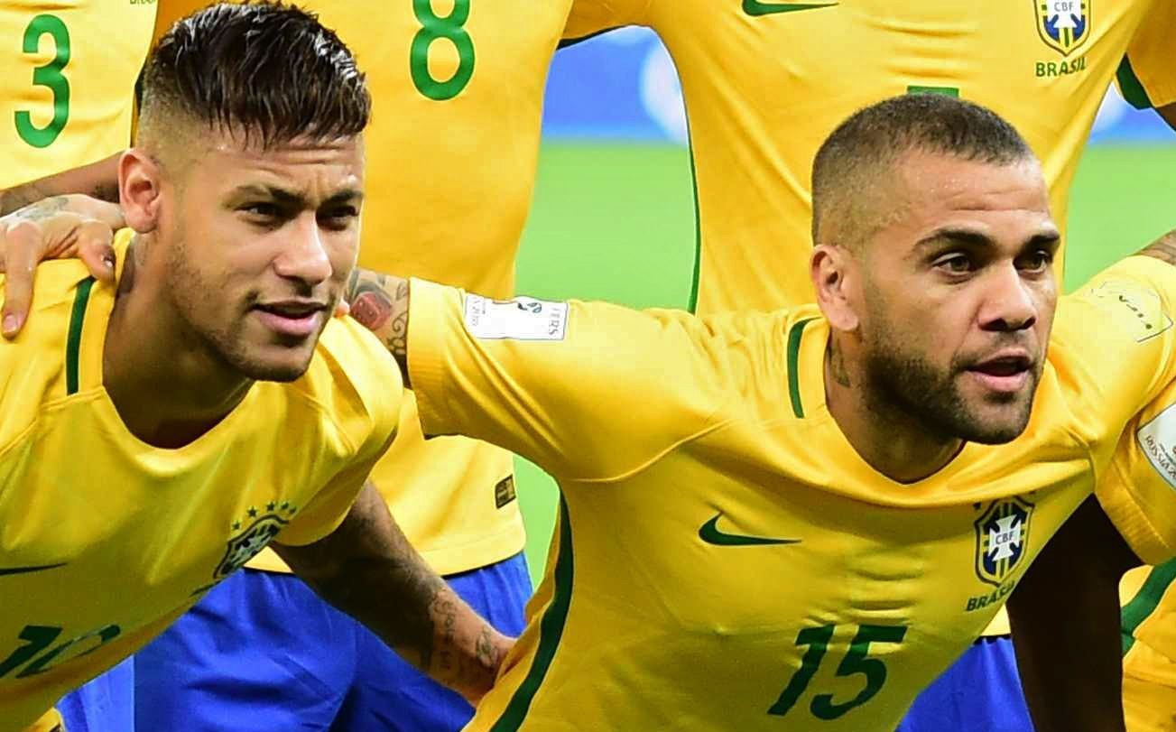 Neymar & Daniel Alves in Brazil
