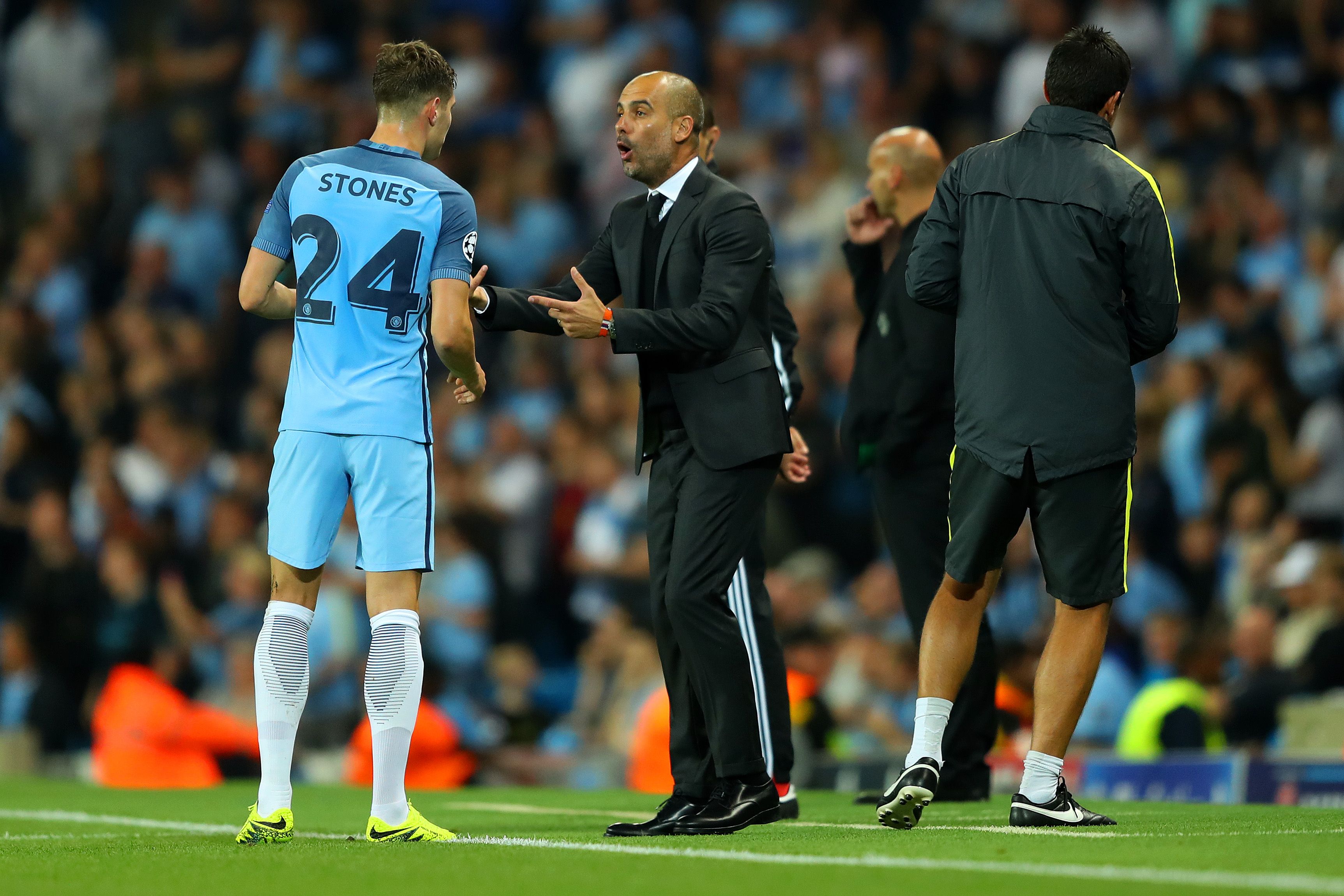 Pep Guardiola John Stones Manchester City