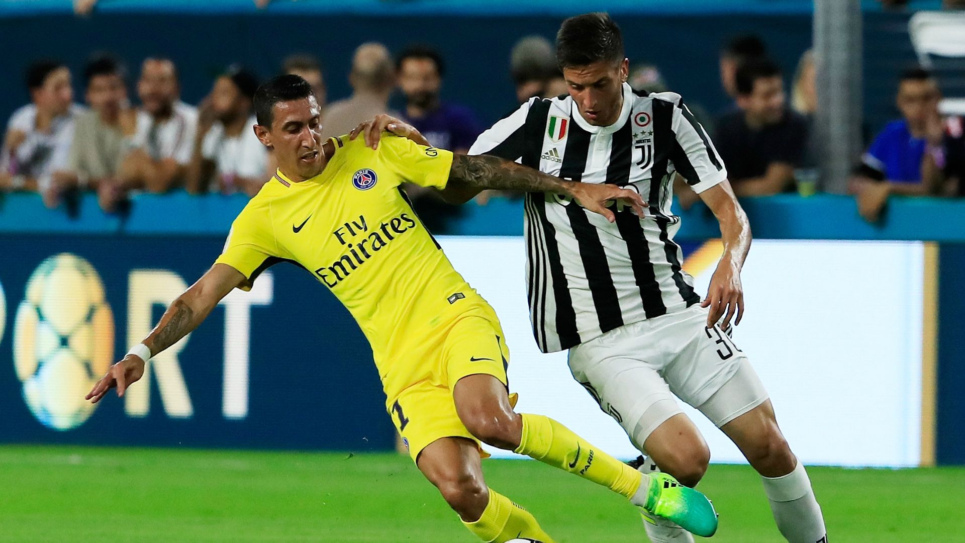 Angel Di Maria Rodrigo Bentancur PSG Juventus International Champions Cup 07262017