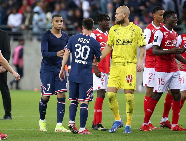Lionel Messi, Kylian Mbappe, Predrag Rajkovic; PSG Vs Reims Ligue 1 2021/22