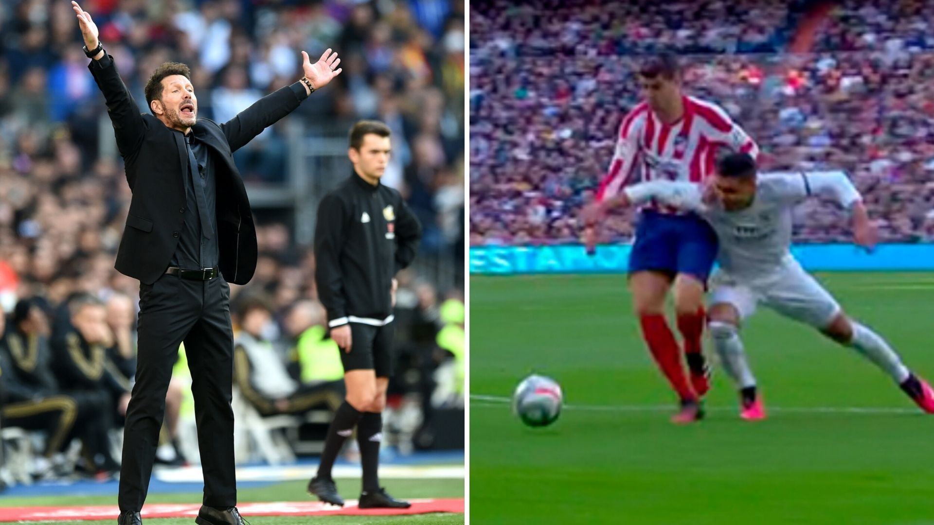 Simeone y Morata y Casemiro, Real Madrid-Atlético de Madrid