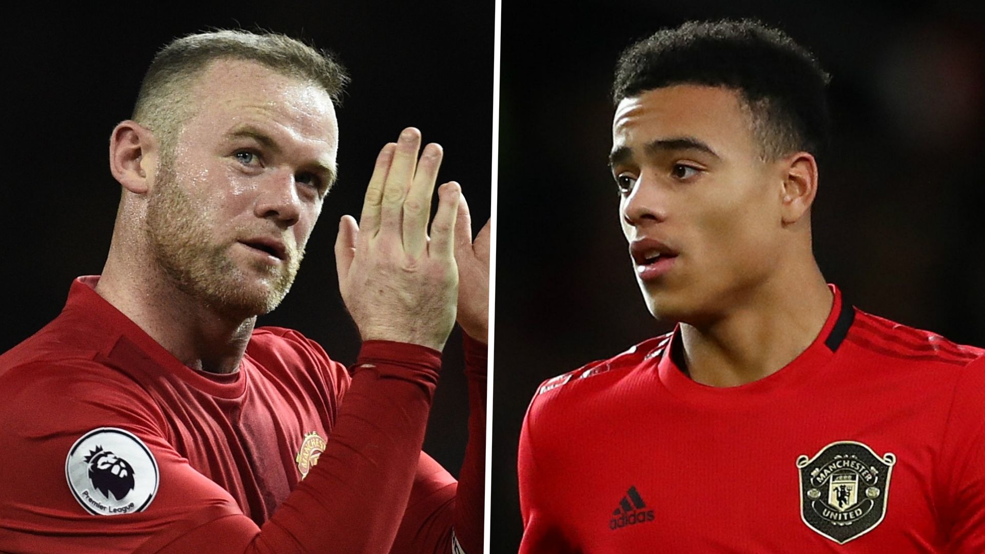 Wayne Rooney Mason Greenwood Man Utd