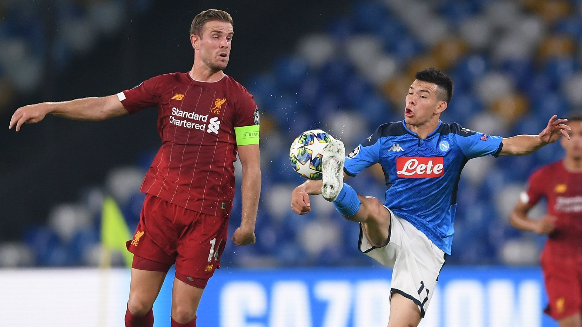 Jordan Henderson Hirving Lozano Livepool Napoli 170919