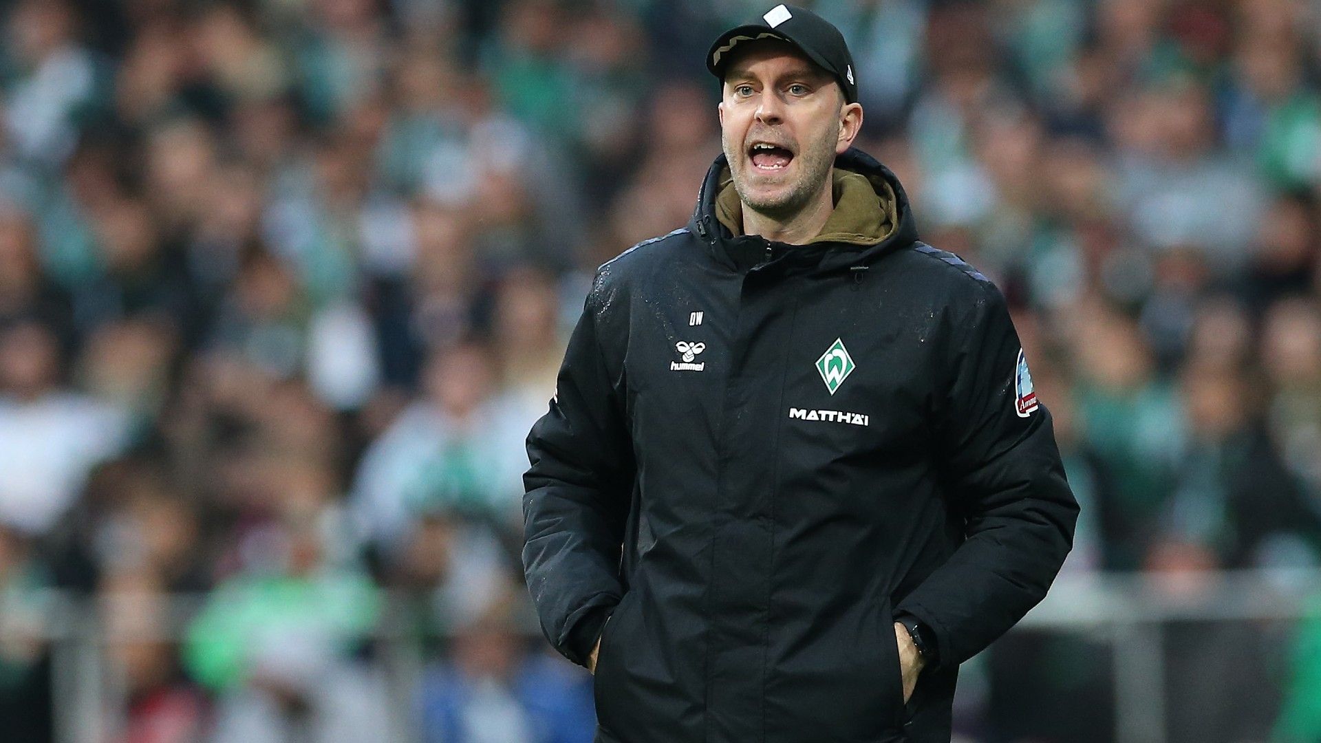 Ole Werner, Manager of Werder Bremen reacts