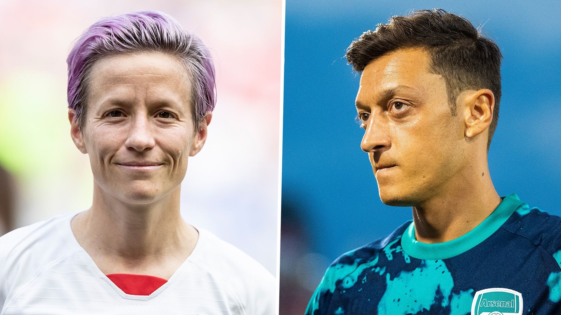 Megan Rapinoe Mesut Ozil