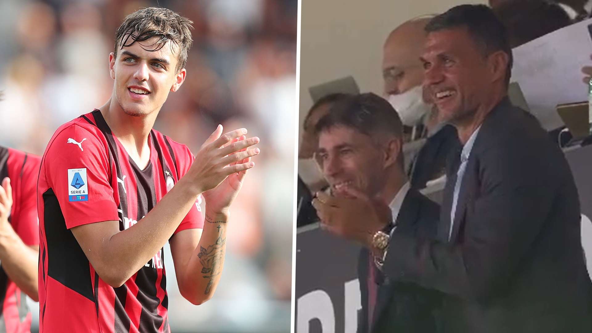 Daniel Maldini Paolo Maldini AC Mailand Jubel