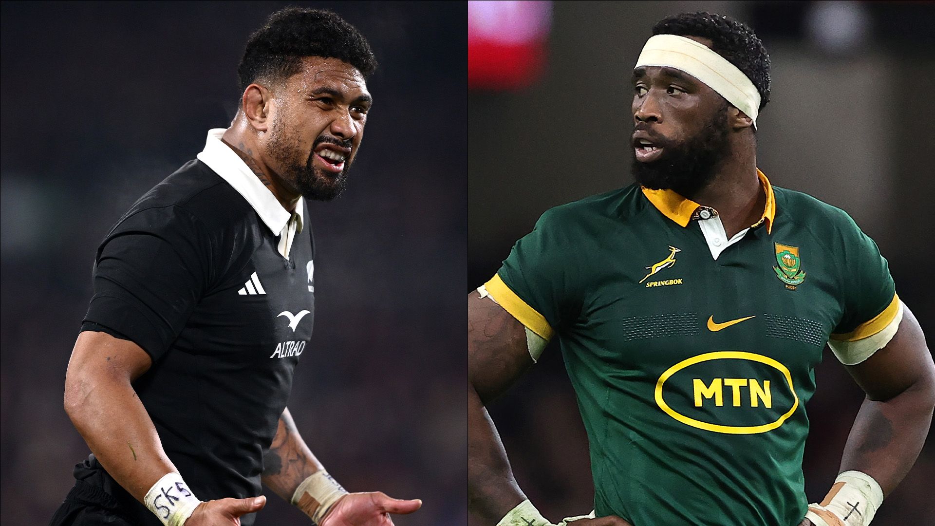 Rugby Ardie Savea New Zealand Siya Kolisi South Africa