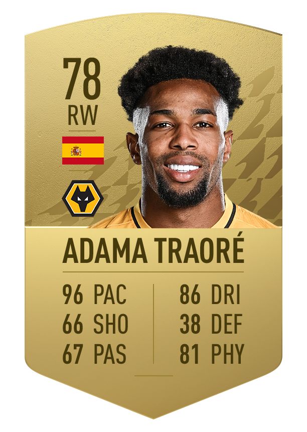 Adama Traore FIFA 22 Card
