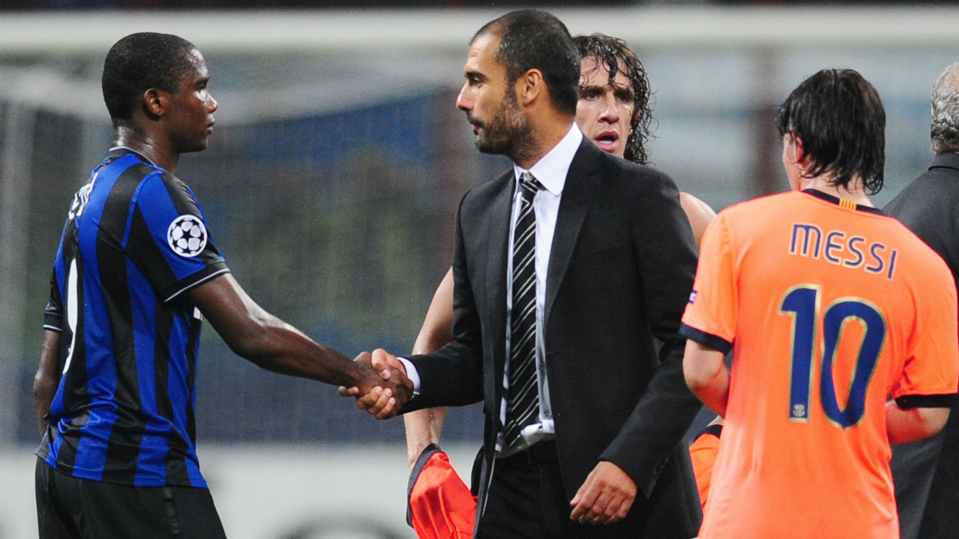 Eto'o Guardiola Messi 2010 18 04 2019