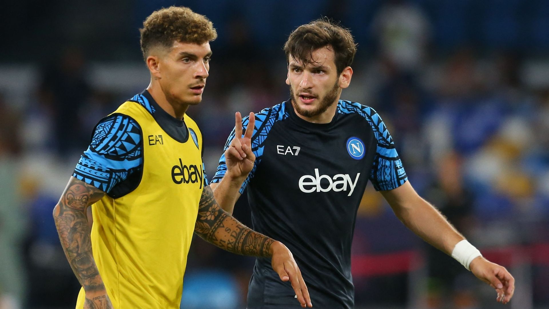 Giovanni Di Lorenzo Khvicha Kvaratskhelia Napoli 2023 2024