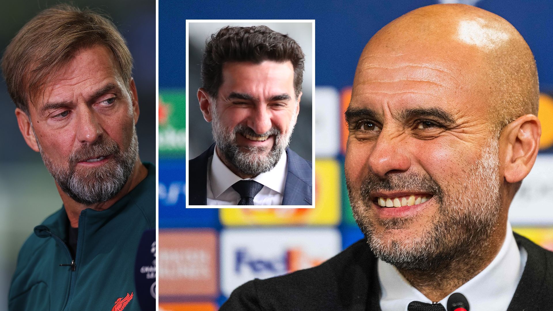 Jurgen Klopp Pep Guardiola Yasir Al-Rumayyan