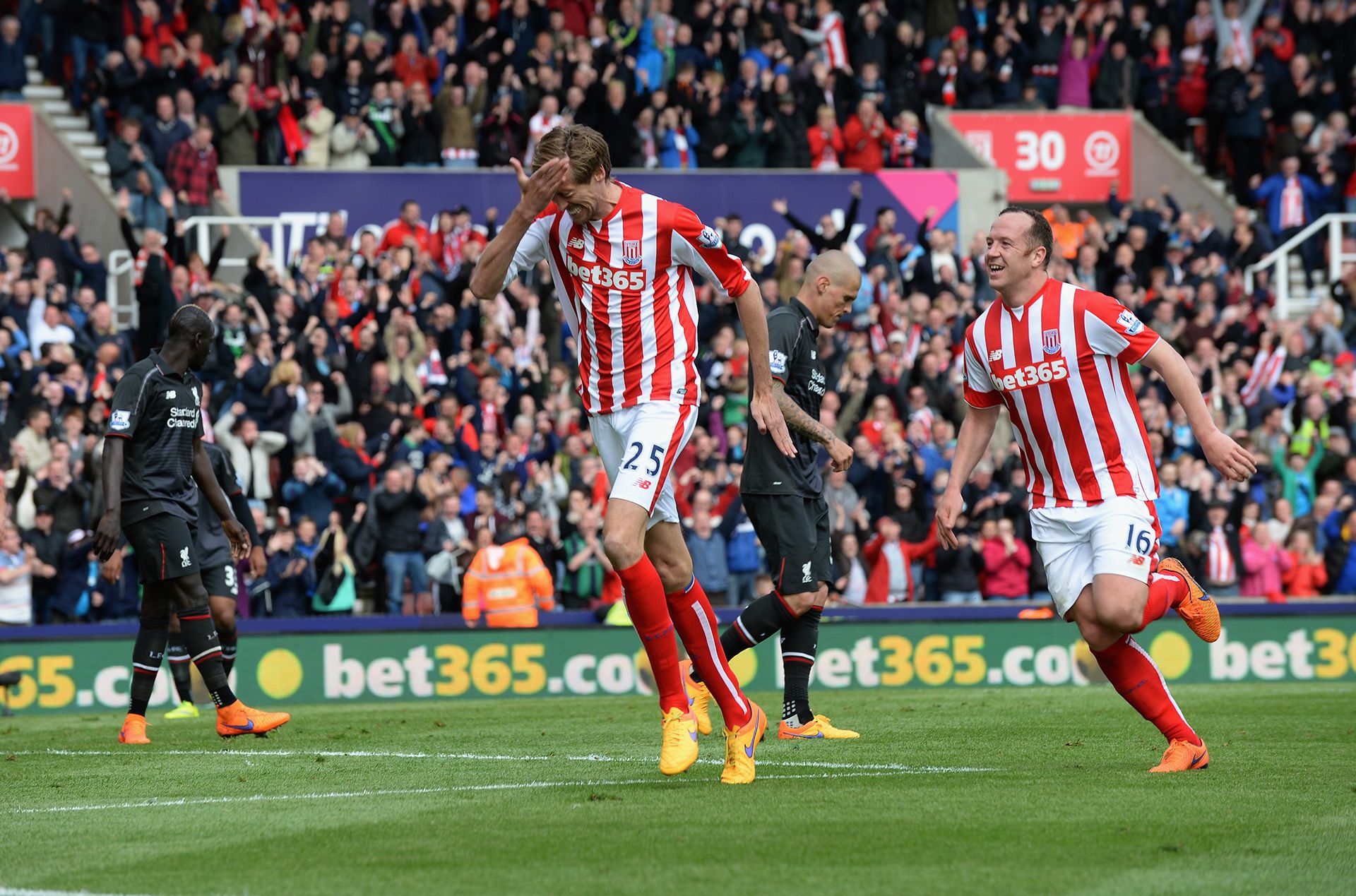 Peter Crouch Stoke Liverpool 2014-15 England Premier League