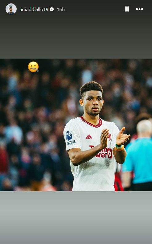 Amad Diallo Instagram posted