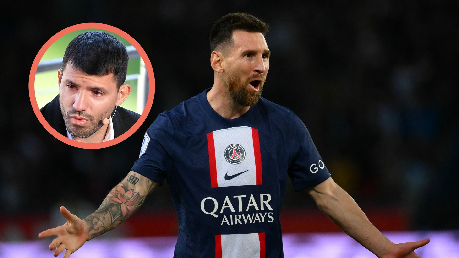 Sergio Agüero Lionel Messi PSG