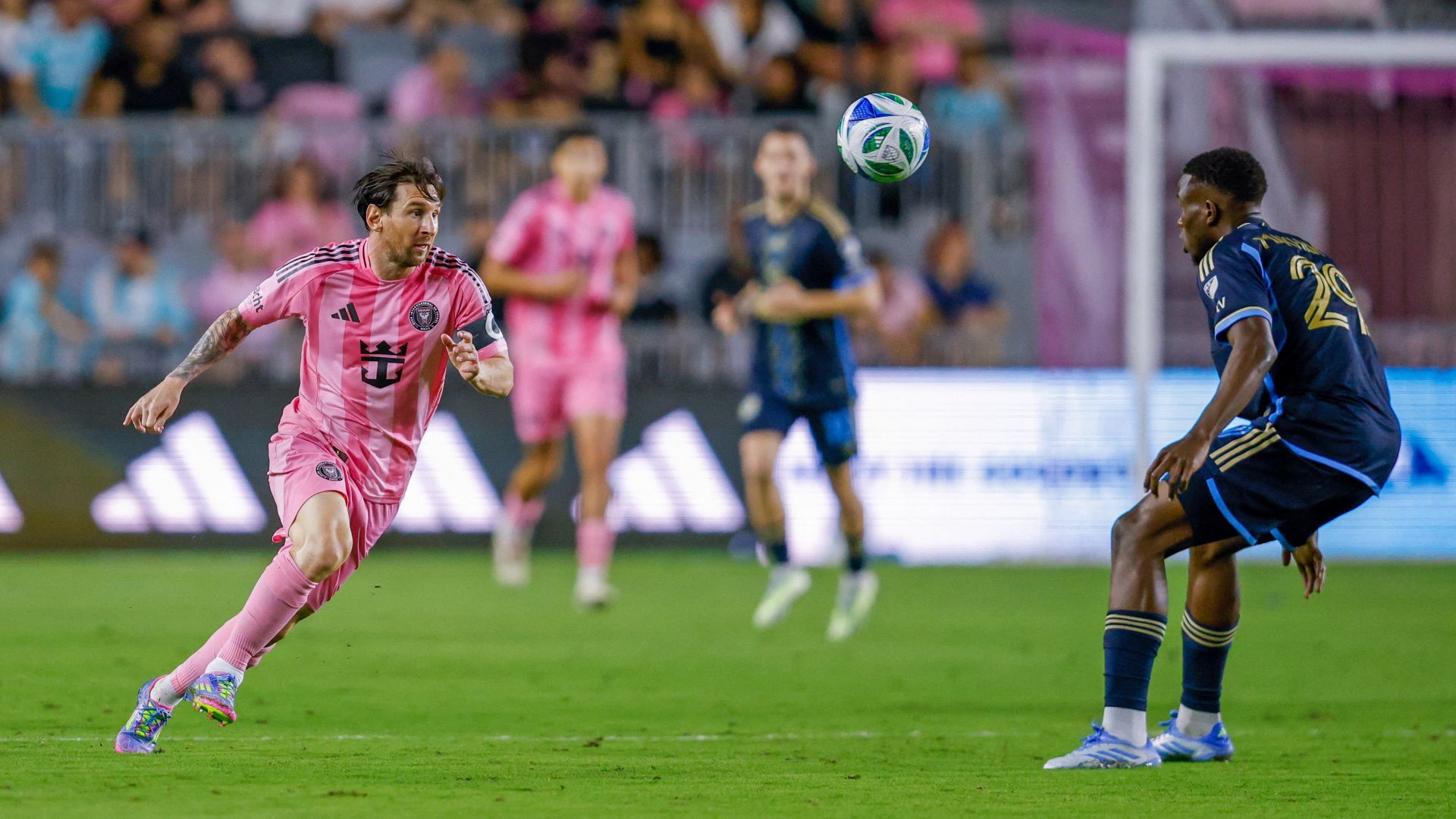 Lionel Messi & Olwethu Makhanya, Inter Miamo vs Philadelphia Union, March 2025