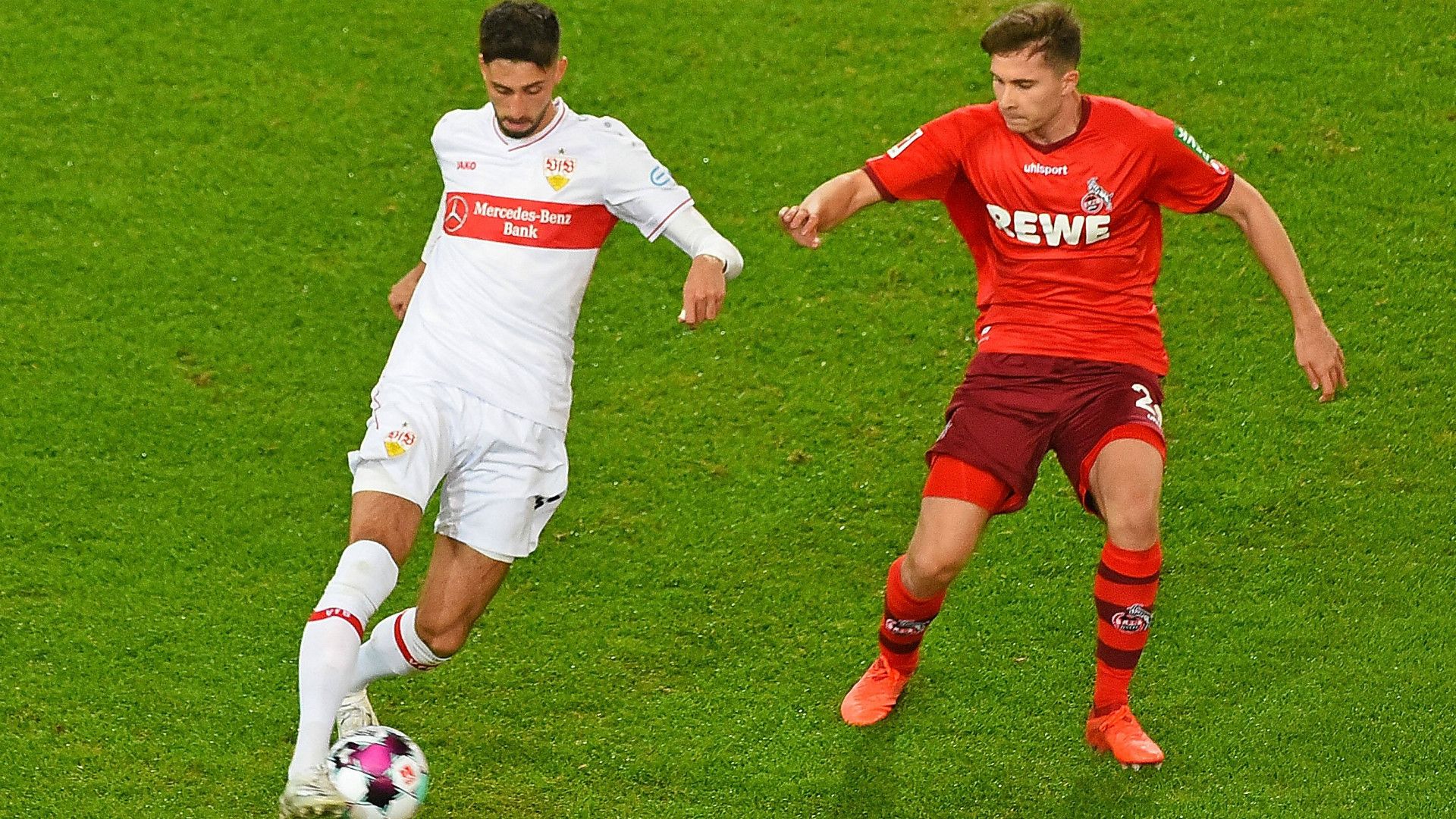 GERMANY ONLY: ATAKAN KARAZOR STUTTGART ELVIS REXHBECAJ KÖLN GERMAN BUNDESLIGA 23102020