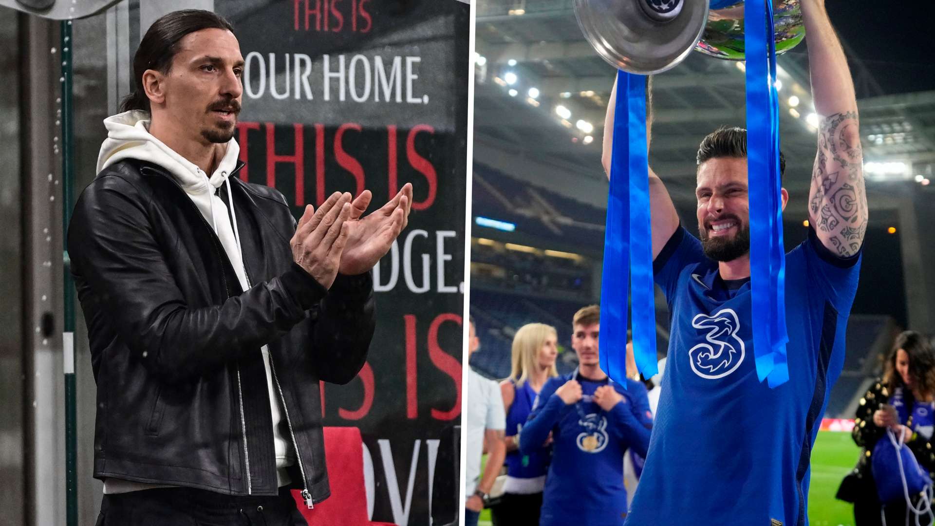 zlatan ibrahimovic olivier giroud gfx