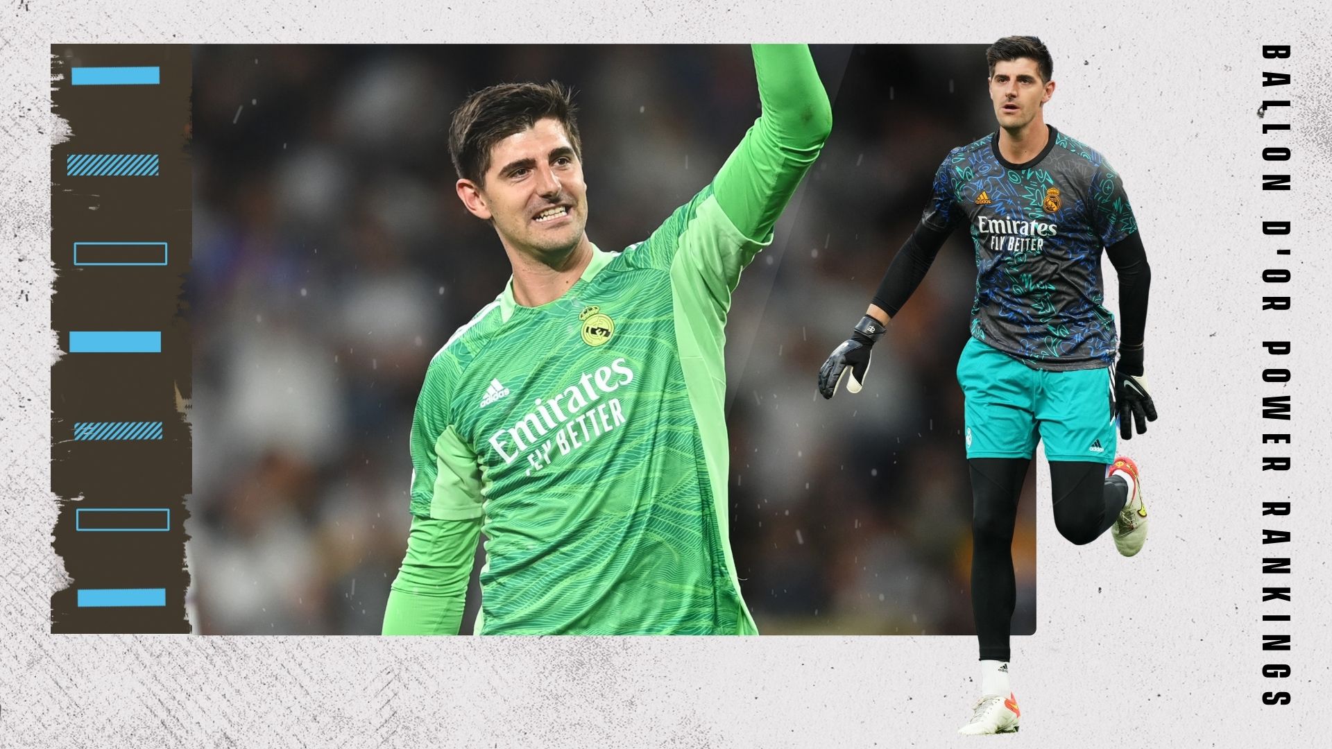 Thibaut Courtois Ballon d'Or Rankings GFX