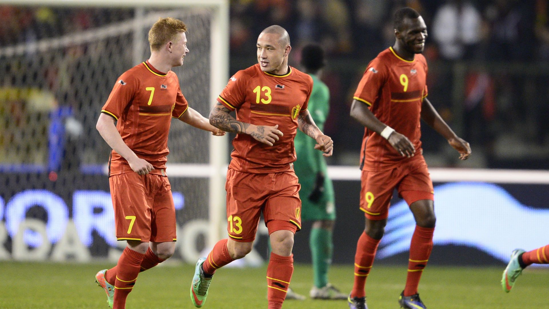 Nainggolan De Bruyne Benteke Belgium 2014