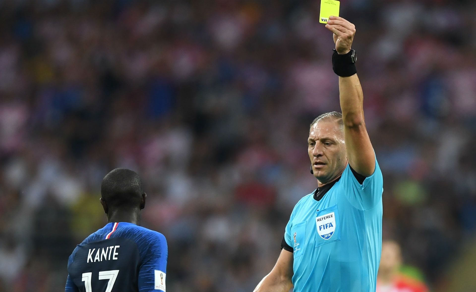 Kante Nestor Pitana France Croatia World Cup 2018 Final 15072018
